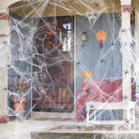 Decorações de Halloween: Teias de Aranha e Acessórios Assustadores para Festas e Casas Assombradas