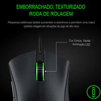 Razer DeathAdder Essential: Mouse Gamer com 6400 DPI e 5 Botões Independentes - Performance Imbatível!