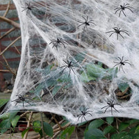 Decorações de Halloween: Teias de Aranha e Acessórios Assustadores para Festas e Casas Assombradas