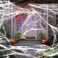 Decorações de Halloween: Teias de Aranha e Acessórios Assustadores para Festas e Casas Assombradas