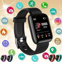 Smartwatch Multifuncional D13 116Plus: Ideal para Toda a Família com Recursos Avançados